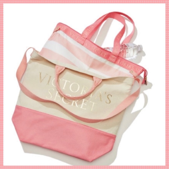 NWT Victoria Secret tote with insulated cooler! - Picture 5 of 12